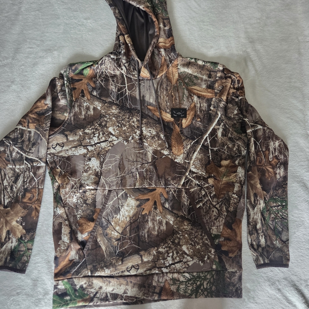 Under‎ Armour Realtree Edge Hunting Camo Hoodie Fleece Mens M